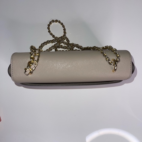 Tory Burch - French Grey Leather - Emerson Adjustable Shoulder Chain Strap Bag - Picture 13 of 15